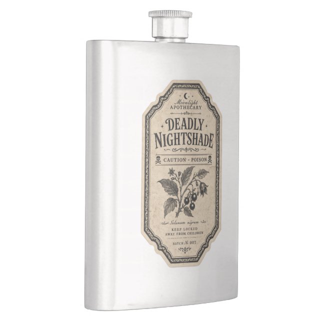 Vintage Hexenapotheke Potion Flachmann (Rechts)