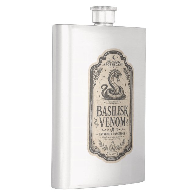 Vintage Hexenapotheke Potion Flachmann (Rechts)