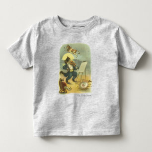 Vintage Hey Diddle Diddle Kinderreim restauriert Kleinkind T-shirt