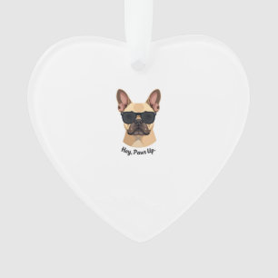 Vintage Hey, Paws Up Lunettes de soleil Bouledogue