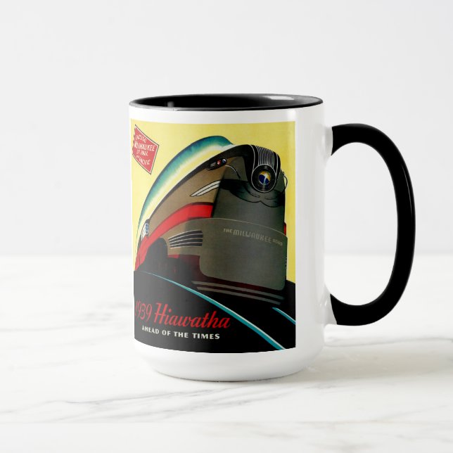 Vintage-Hiawatha-Stromlinienzug Tasse (Rechts)