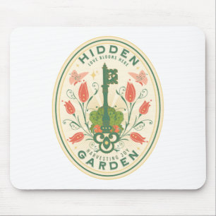 Vintage-Hidden-Garden-Aufkleber Mousepad