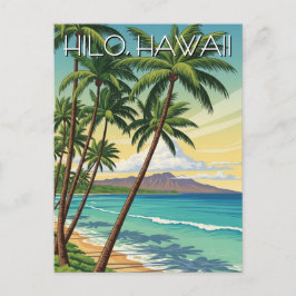 Vintage Hilo Hawaii Travel Postkarte