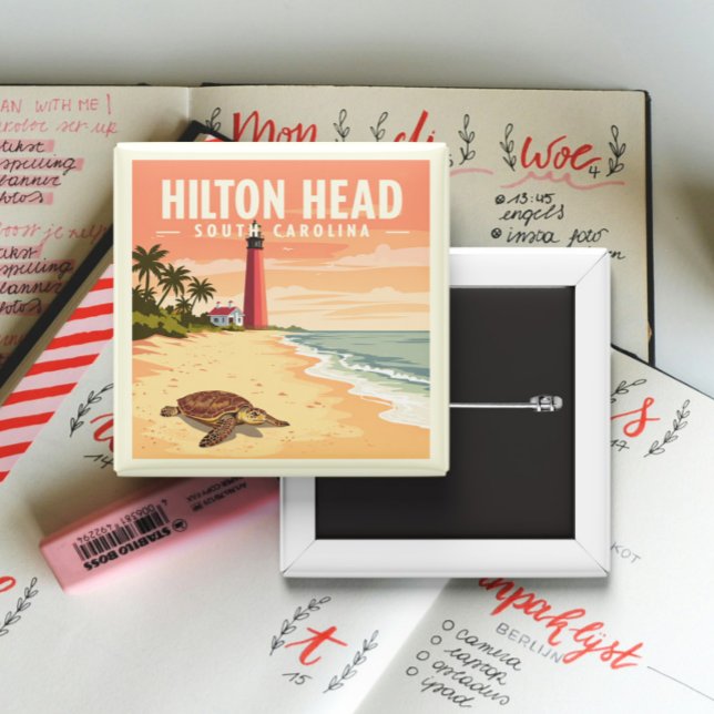 Vintage Hilton Head South Carolina Button (Von Creator hochgeladen)