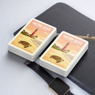 Vintage Hilton Head South Carolina Spielkarten