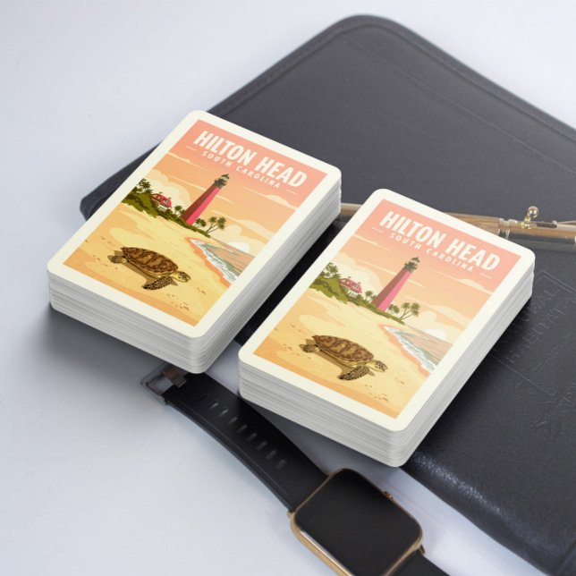 Vintage Hilton Head South Carolina Spielkarten (Von Creator hochgeladen)