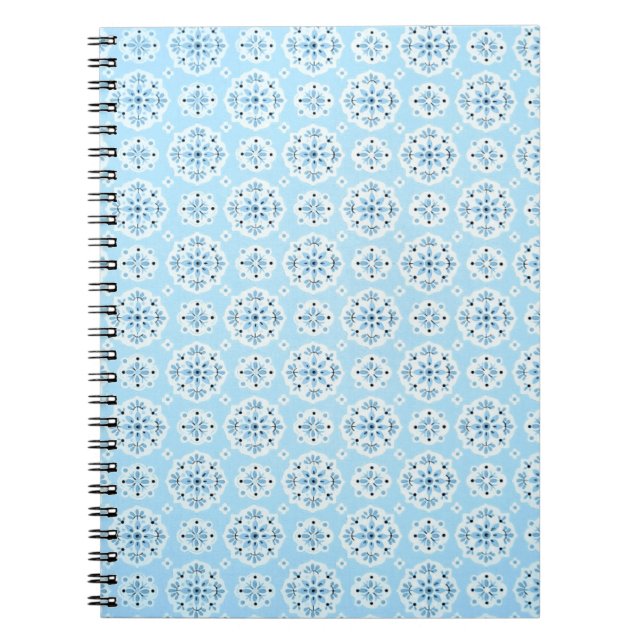 Vintage Himmelblau Notizbuch Notizblock (Vorderseite)