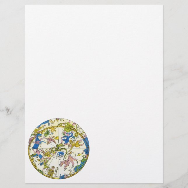 Vintage Himmelfahrt, antike Sternbilder Flyer (Vorne)