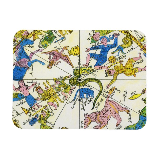 Vintage Himmelfahrt, arabischer Raum, Sternbilder Magnet (Horizontal)