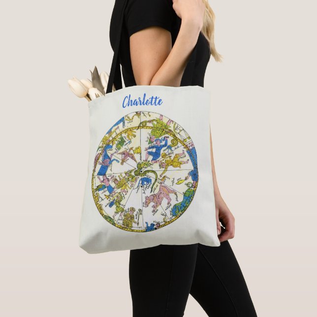 Vintage Himmelfahrt, arabischer Raum, Sternbilder Tasche (Von Nahem)