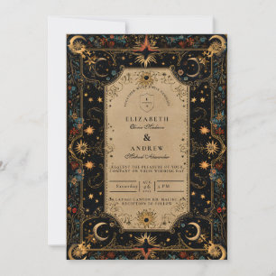 Vintage Himmels-Renaissance-Hochzeit Einladung