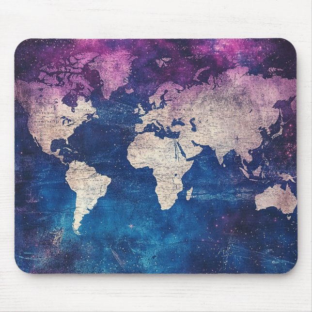 Vintage Himmelsweltkarte (4) Mousepad (Vorne)