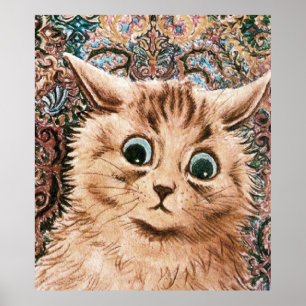 Vintage Hintergrundbilder Katzenposter drucken Poster