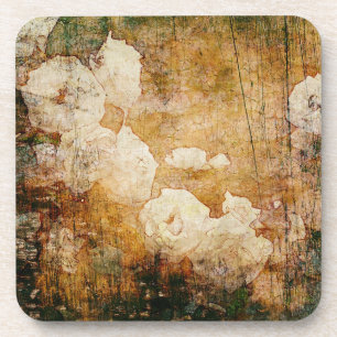 Vintage Hintergrundmit blumenbeschaffenheit Kunst Getränkeuntersetzer