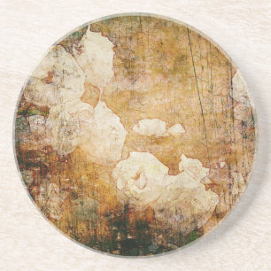 Vintage Hintergrundmit blumenbeschaffenheit Kunst Sandstein Untersetzer