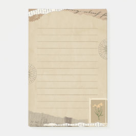 Vintage Hinweise nach dem IT-System Post-it Klebezettel