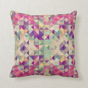Vintage Hipster-geometrisches Muster Kissen
