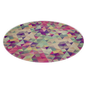 Vintage Hipster-geometrisches Muster Schneidebrett