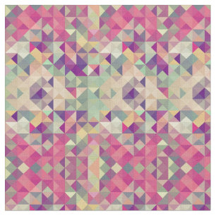 Vintage Hipster-geometrisches Muster Stoff