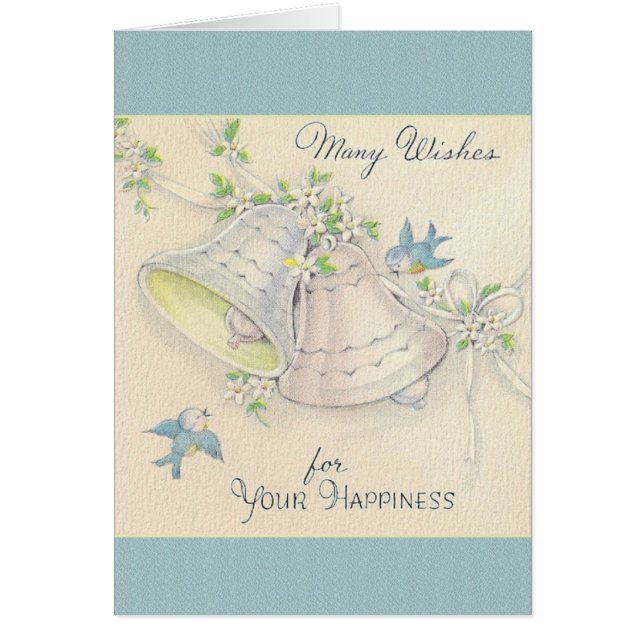 Vintage Hochzeit Bell und blaue (Vorne)