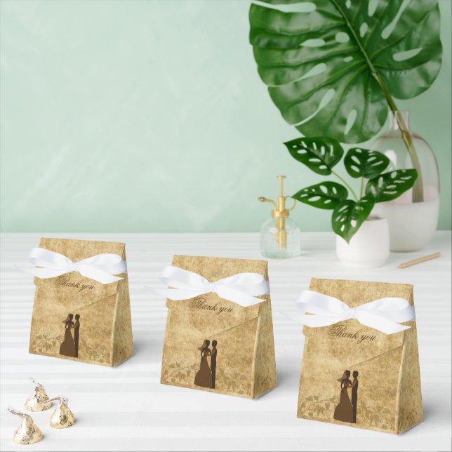 Vintage Hochzeit Braut & Bräutigam Einmal in einer Geschenkschachtel (Zahlreiche)