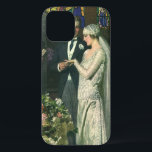 Vintage Hochzeit, Braut und Bräutigam mit Menorah title_seo2<br><div class="desc">Vintage Illustration Liebe und romanische Hochzeitszeremonie mit einem Ehepaar,  das in einer schönen Synagoge mit Buntglasfenstern,  Blume und einer sieben Zweigstellen-Menorah heiraten wird. Die Braut trägt ein langes weißes Hochzeitskleid und der Bräutigam ist gut aussehend in seinem Smoking.</div>