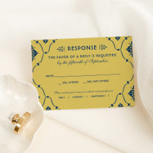Vintage Hochzeit der Marine und der Golden Art Dec