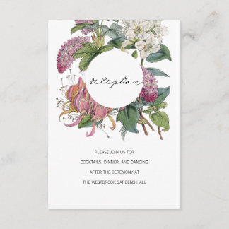Vintage Hochzeit der Wasserfarben Begleitkarte