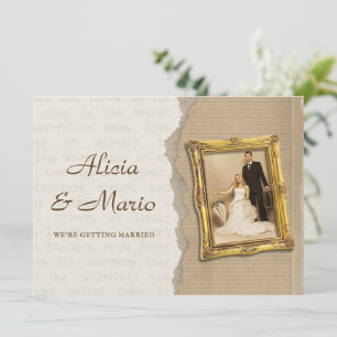Vintage Hochzeit Einladung