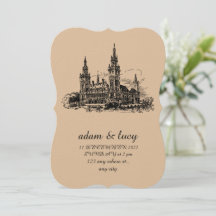 Vintage Hochzeit Einladung