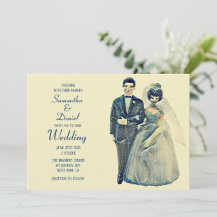 Vintage Hochzeit Einladung