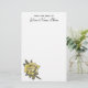 Vintage Hochzeit, gelber antiker Garten-RoseWreath Briefpapier (Stehend Vorderseite)