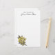 Vintage Hochzeit, gelber antiker Garten-RoseWreath Briefpapier (Vorderseite/Rückseite Beispiel)