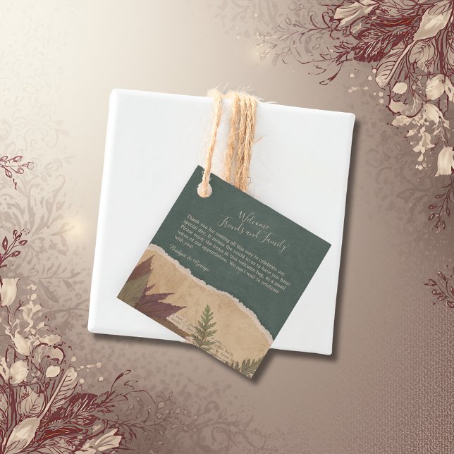 Vintage Hochzeit im boho-Stil Geschenkanhänger (Von Creator hochgeladen)