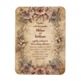 Vintage Hochzeit in Italien Magnet