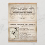 Vintage Hochzeit in Urlaubsort Einladung<br><div class="desc">einzigartiges Design,  Vintage Seepferde - Hochzeitspass - Einladung. Man muss nur zwei Dinge tun: um es von Hand zu unterschreiben und in der Mitte zu falten. Ich schlage das "Linen" oder "Felt" Papier für dieses Design vor.</div>