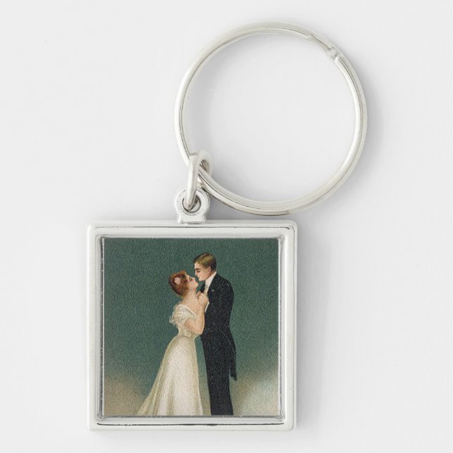 Vintage Hochzeit Schlüsselanhänger (Vorne)