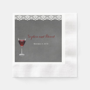Vintage Hochzeit Serviette