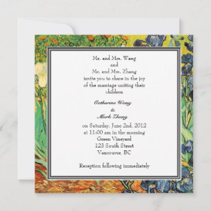Vintage Hochzeitseinladungen Van Gogh, Ire Einladung