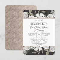 Vintage Hochzeitsempfehlung für Cherish White Flor