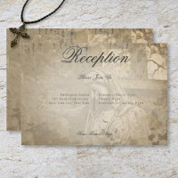 Vintage Hochzeitsempfehlung für Stone Angel