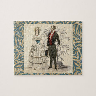 Vintage- Hochzeitsillustration aus dem viktorianis