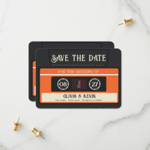 Vintage-Hochzeitskassettenband  Save The Date