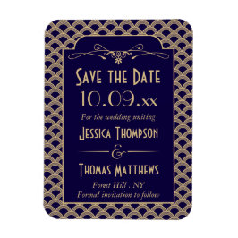 Vintage Hochzeitskollektion Art Déco Gatsby von 19 Magnet