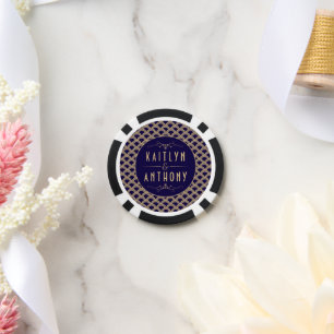 Vintage Hochzeitskollektion Art Déco Gatsby von 19 Pokerchips