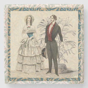 Vintage- Hochzeitskunst im viktorianischen Stil vo Steinuntersetzer