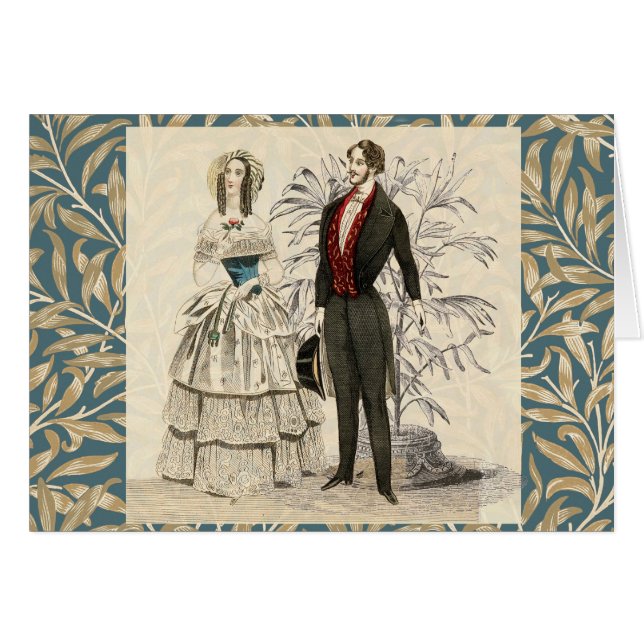 Vintage Hochzeitskunst von 1844 (Vorderseite (Horizontal))