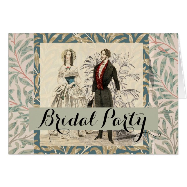 Vintage Hochzeitskunst von 1844 (Vorderseite (Horizontal))