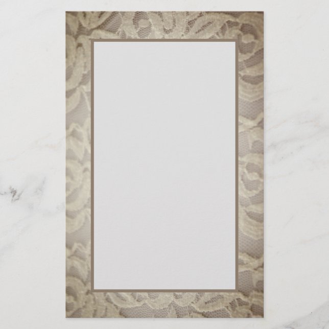 Vintage Hochzeitspapier Briefpapier (Vorderseite)