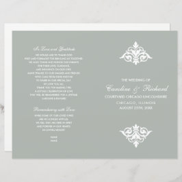 Vintage Hochzeitsprogramme für Ornamente